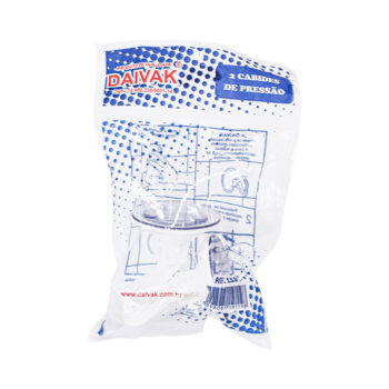 Gancho de Pressão Branco com Ventosa Daivak 2 Peças