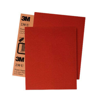 Folha de Lixa Massa/Madeira Nº220 Vermelho 3M