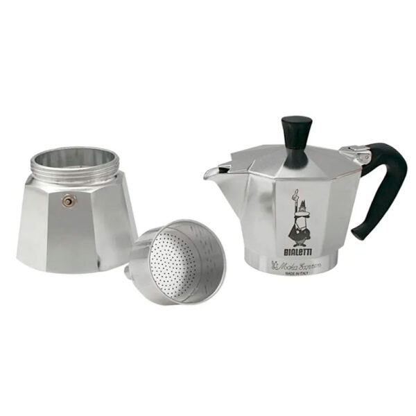 Cafeteira Italiana Moka Alumínio Bialetti 3 xícaras