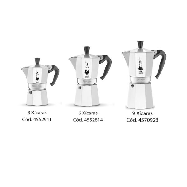Cafeteira Italiana Moka Alumínio Bialetti 3 xícaras - Imagem 4