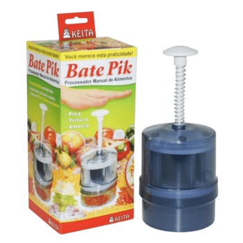 Mini Processador de Alimentos Manual Cinza Keita