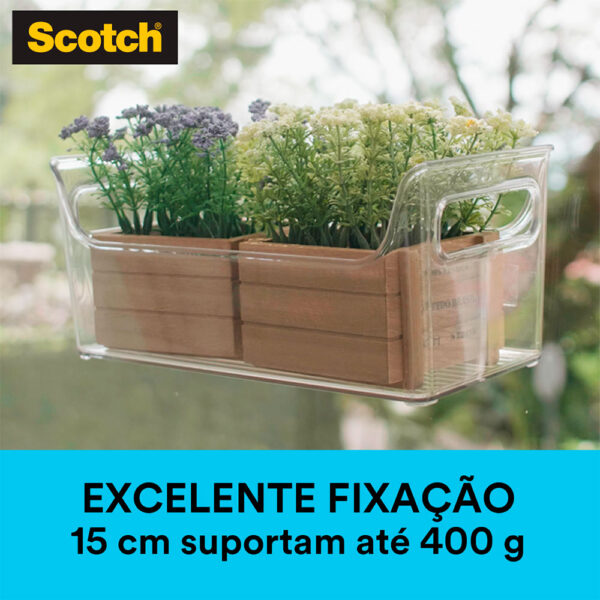 Fita Fixa Forte VHB Dupla Face Transparente 3M - 12mmx2m - Imagem 4