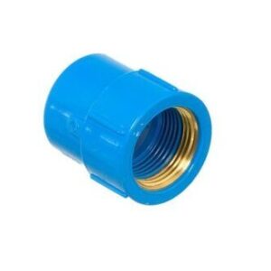 Luva Soldável em PVC com Bucha de Latão Azul Tigre 25mmX1/2