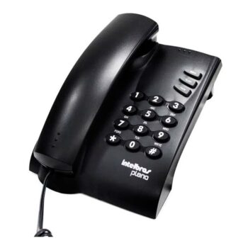 Telefone com Fio e Chave Pleno Preto Intelbras