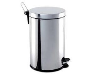 Lixeira de Inox com Pedal Cromada Brinox 12L