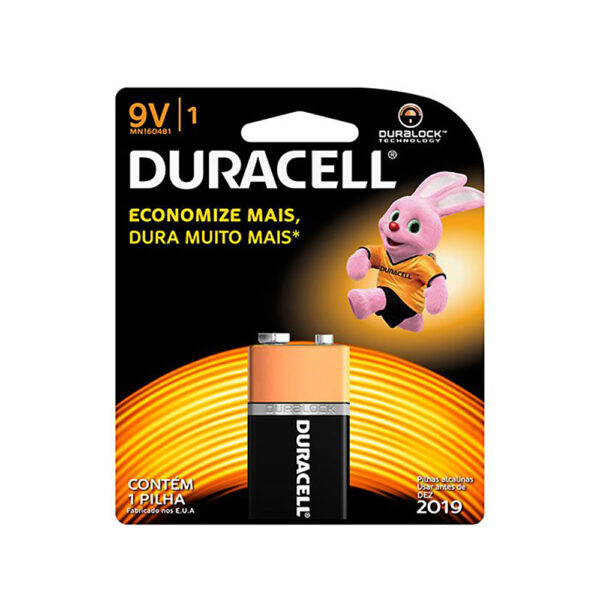 Bateria Alcalina Duracell 9V - Imagem 2
