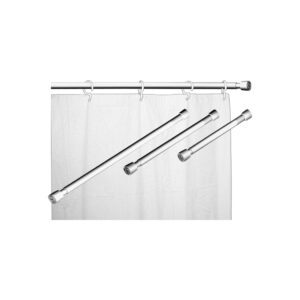 Tubo Extensível para Cortina de Banheiro Aço Branco Maxeb 1,40 a 2,10m