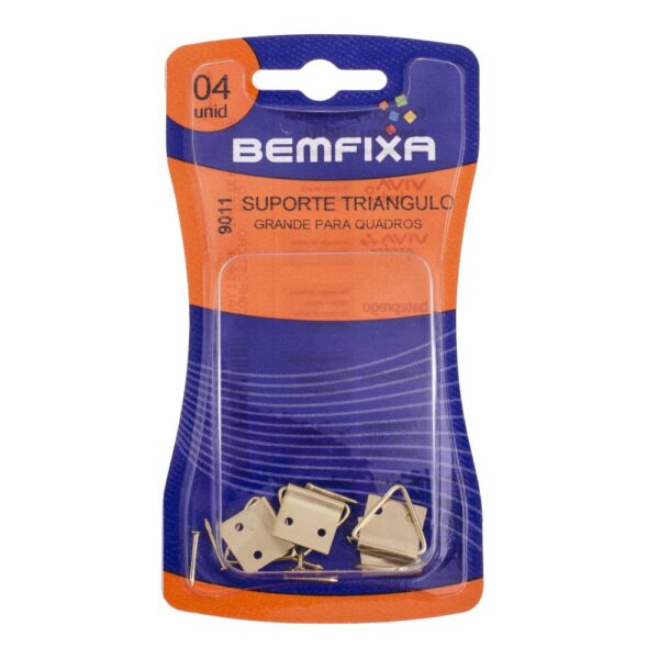 Suporte Triângulo Grande para Quadro Bemfixa 4 Unidades - Imagem 2