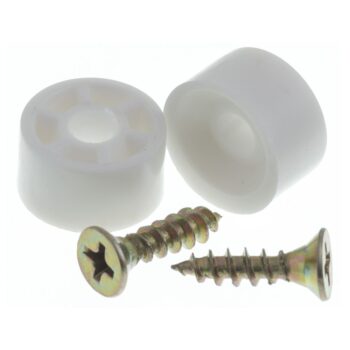 Suporte Redondo para Prateleira Branco 10 Unidades Bemfixa