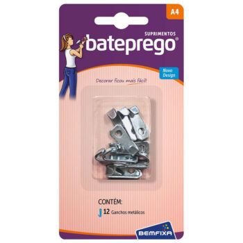 Kit Suprimentos Bateprego A4 Ganchos Bemfixa