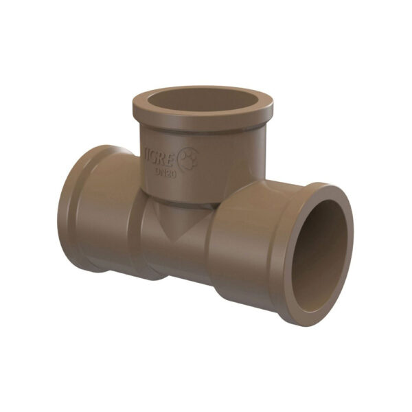Junção Tê Soldável Marrom 20mm Tigre