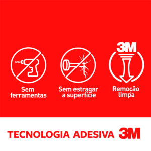 Gancho Adesivo Branco Command 3M até 2,3kg