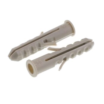 Bucha de Fixação com Anel em Nylon 8mm Bemfixa 10 unidades