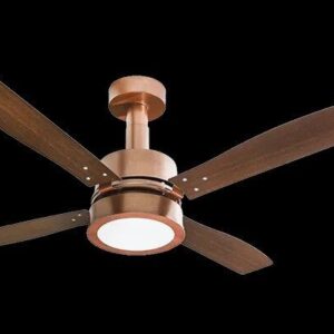 Ventilador 4 Pas Vintage Lampada Led 130W 127V