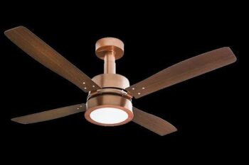 Ventilador 4 Pas Vintage Lampada Led 130W 127V