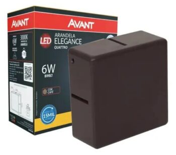 Arandela Led Quattro 6W Biv 3000K Café