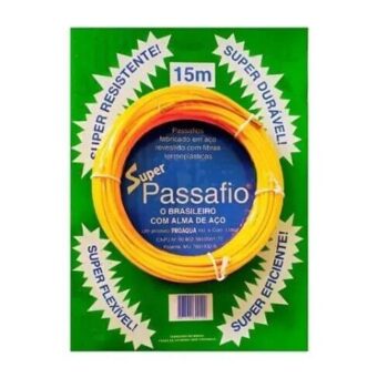 Passa fio aço 15M amarelo Proaqua