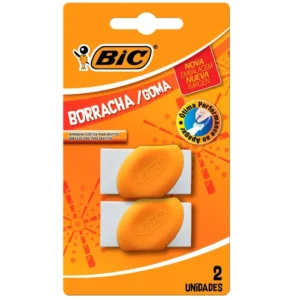 BORRACHA ESC.BRANCA C/CINTA 2UN BIC